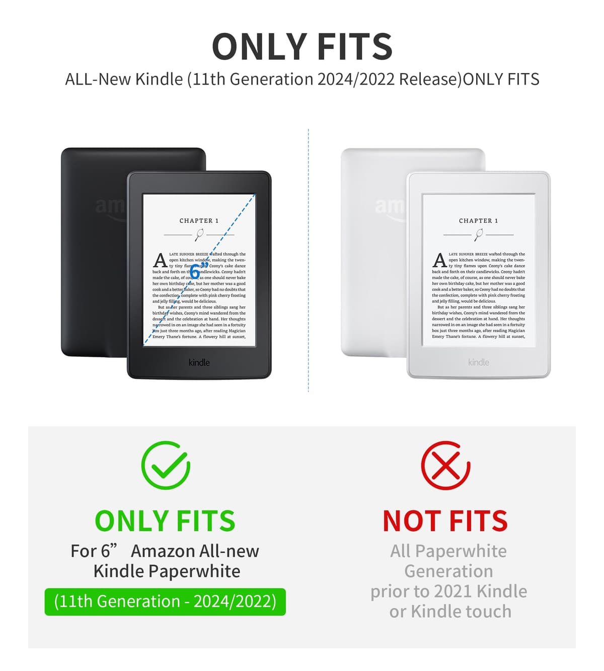 Funda para Kindle 11.ª generación 2024/2022, Transparente y Suave para Kindle de 6 Pulgadas, Protectora magnética de PU con función de suspensión/activación automática y Inteligente (Verde) — view 2