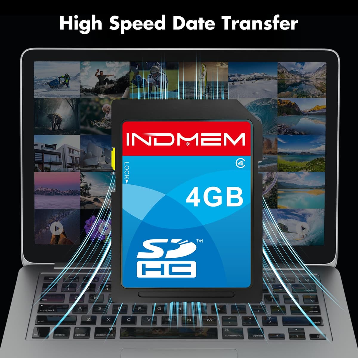 SD Card 4GB SDHC Class 4 Flash Memory Card 4 GB Camera Cards 2 Packs — view 4