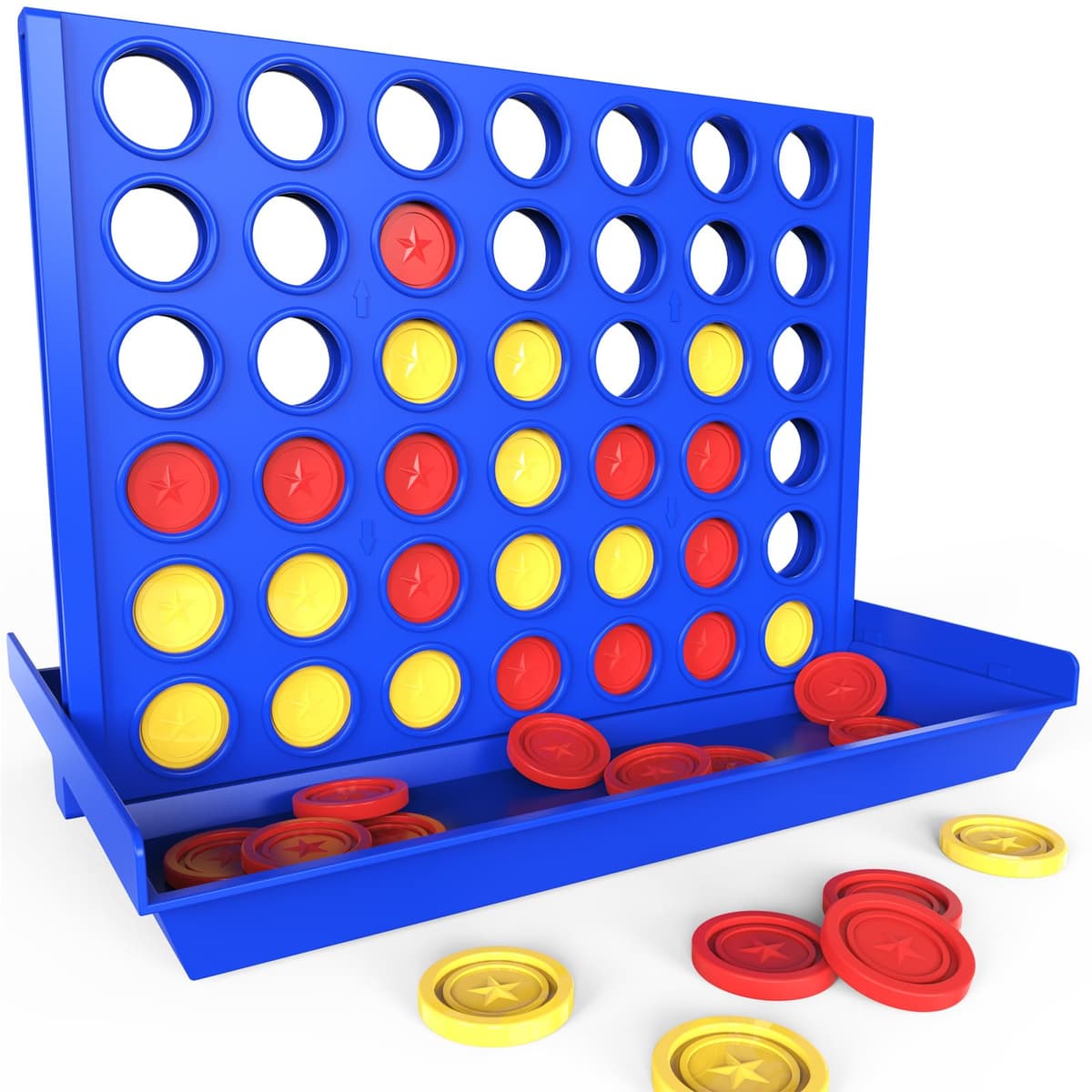 Pup Go Standard Size 4 in a Row Board Game for Kids Ages 3+, Ideal for Boys and Girls, Funny Educational Family Toy, 2 Player Strategy Game with 6 Spare Discs, Foldable Design — view 12