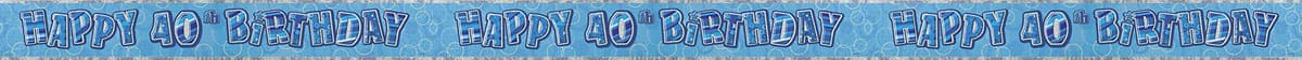Unique Party 92068 - 9ft Foil Glitz Pink Happy 80th Birthday Banner — view 137