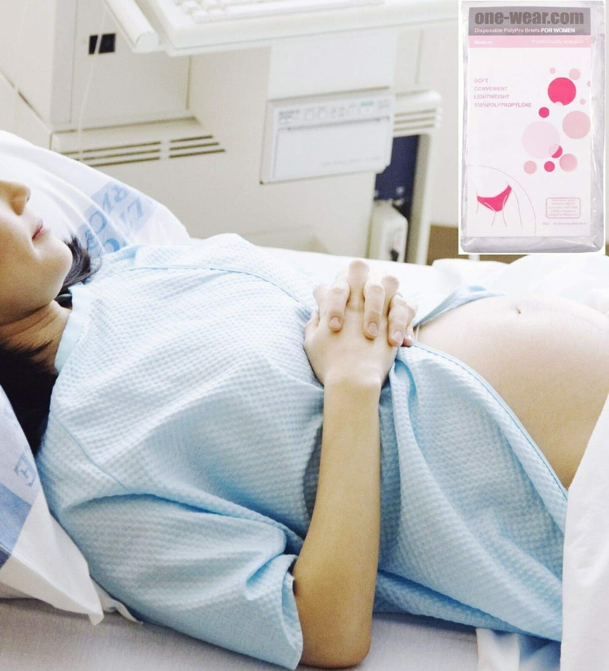 One-Wear Bragas Desechables Suave y Ligera para Mujer (Lote de 5) - Ropa Interior de un Solo Uso. Braguitas para Maternidad Hospitales Viajes SPA Masajes XL — view 3