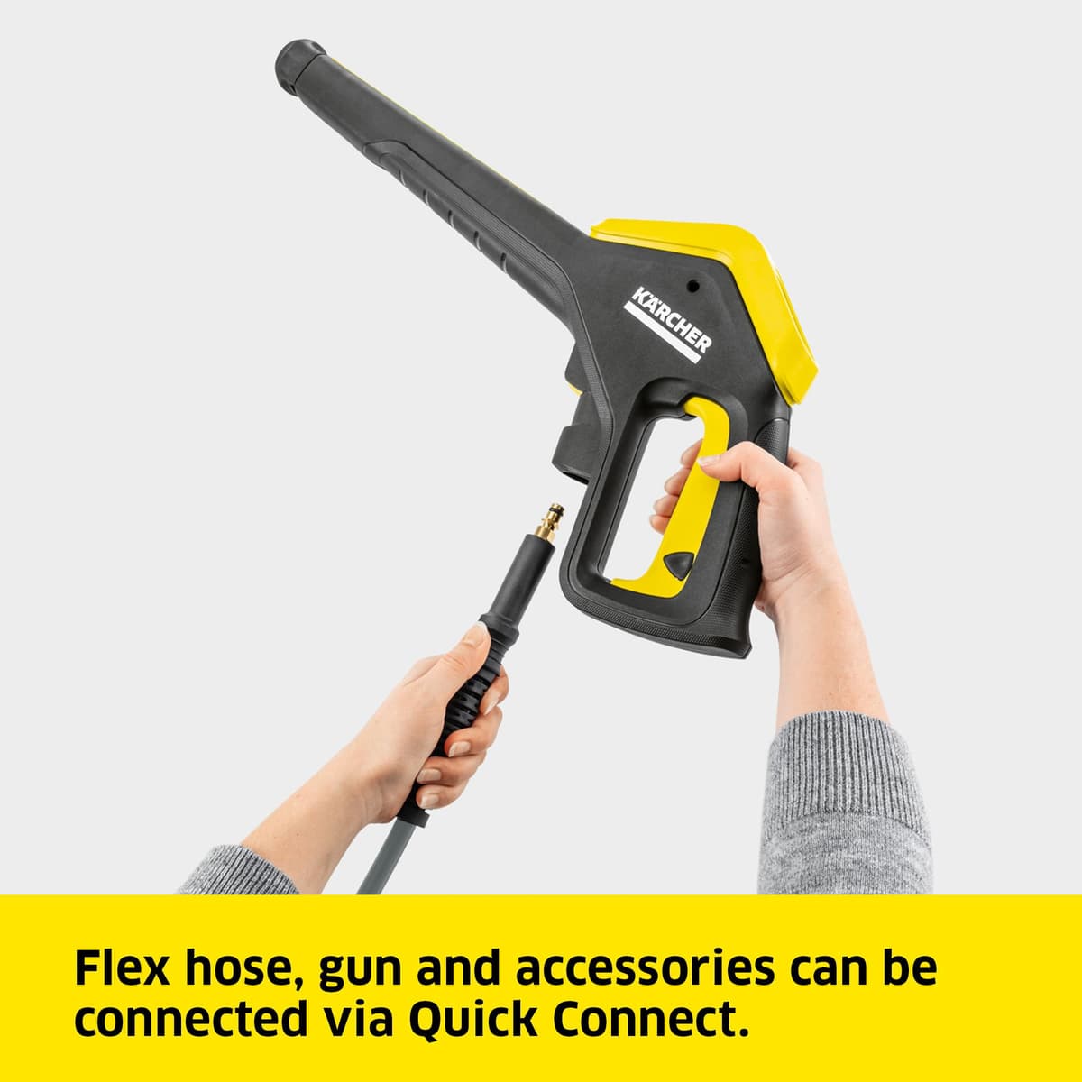 Kärcher K 4 Power Control Flex Pressure Washer, max. 130 bar,Flow Rate:420 l/h,Area Coverage: 30 m²/h,Water Filter,Weight: 11.5 kg, High-Pressure Hose,Dirt Blaster,Spray Lance,Standard,Yellow/Black — view 5