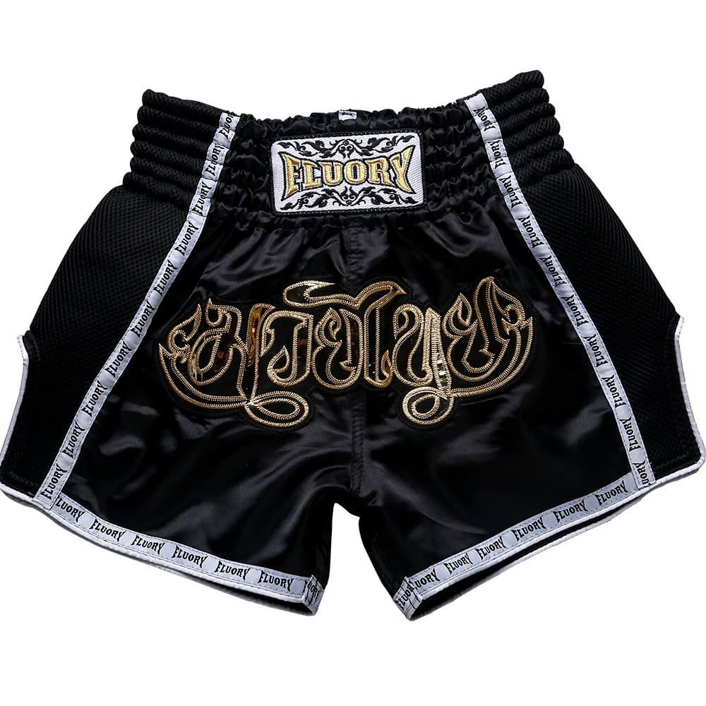 FLUORY Muay Thai Shorts, MMA Fight Shorts Ropa de Entrenamiento Jaula Lucha Grappling Artes Marciales Kickboxing Shorts Ropa — view 30