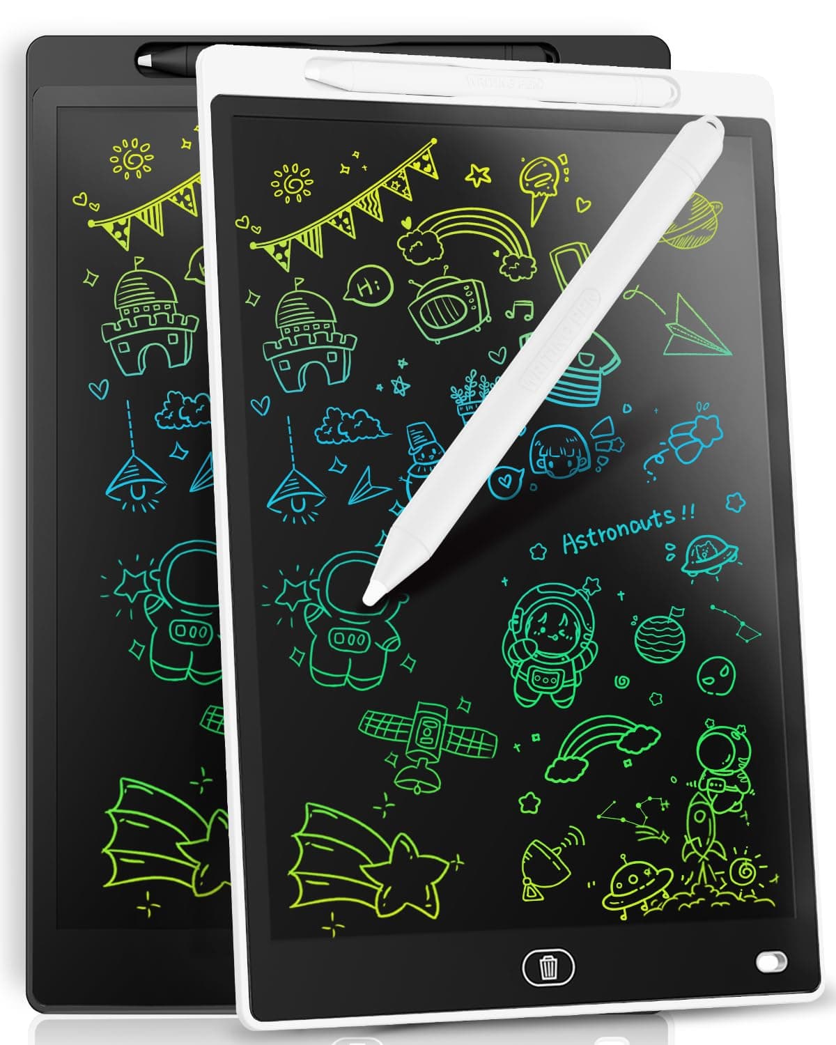 Genialba Tableta de Escritura LCD de Colores de 8,5, Tablero de Dibujo Electrónico - Tablero de Grafiti con Pizarra de Dibujo Borrable Portátil, Regalo para Niños (Rosa) — view 13