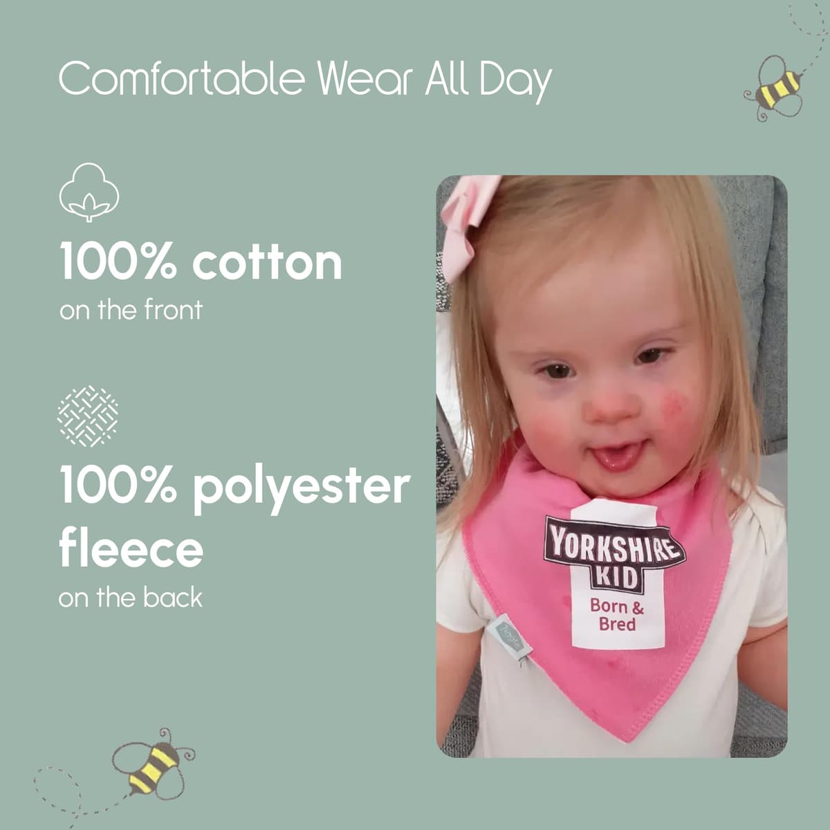 Bandana Dribble Bibs - Cotton Front Baby Bibs Newborn to 24 Months - Newborn Baby Gifts - Bibs For Comfortable Kids — view 60