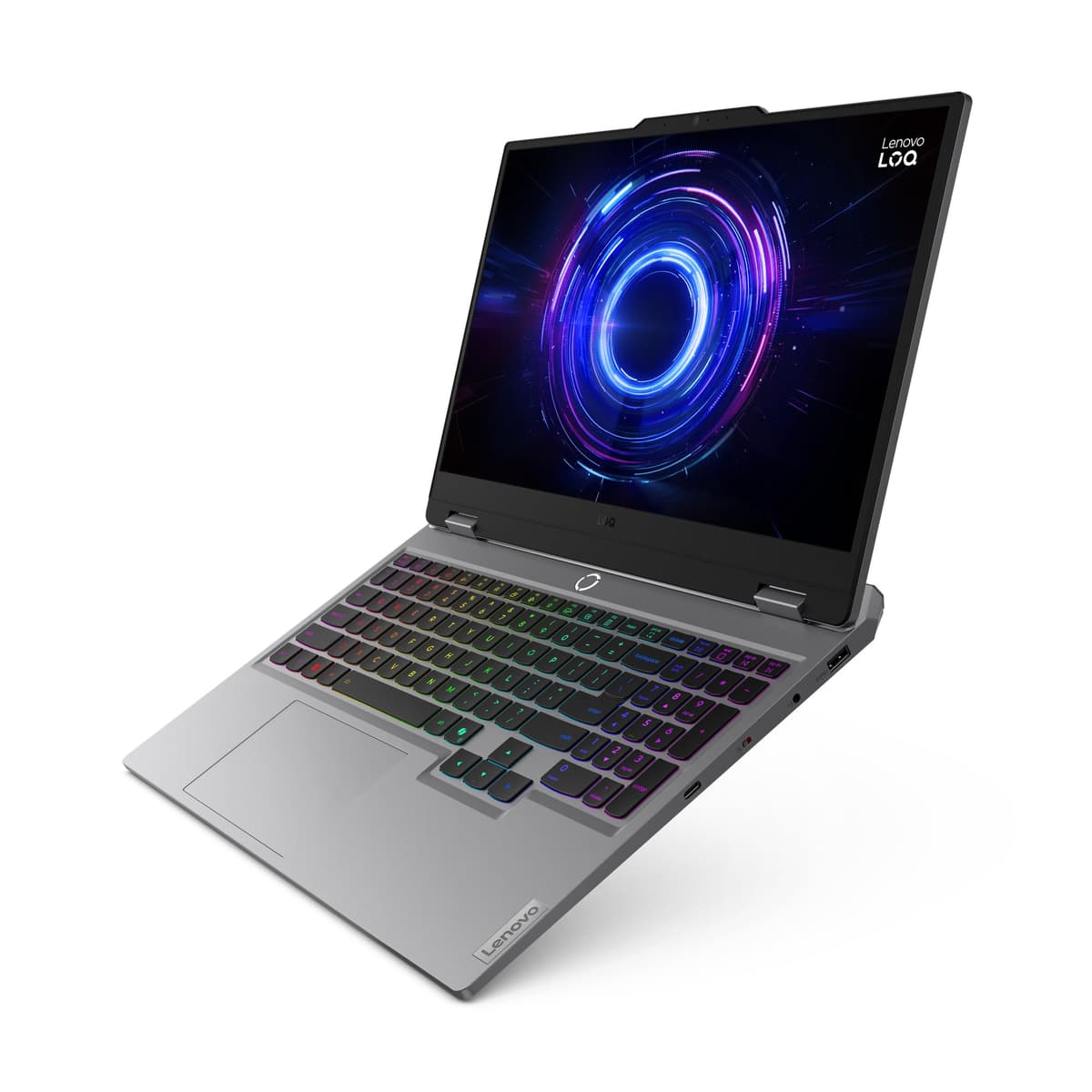 Lenovo LOQ Gen 10 - Portátil Gaming IA 15.6" FHD (Intel Core i7-13650HX, NVIDIA GeForce RTX 5060, 32 GB RAM, 1 TB SSD, 144 Hz, Wi-Fi 6, Sin Sistema Operativo) QWERTY RGB 24 Zonas Español - Gris — view 3