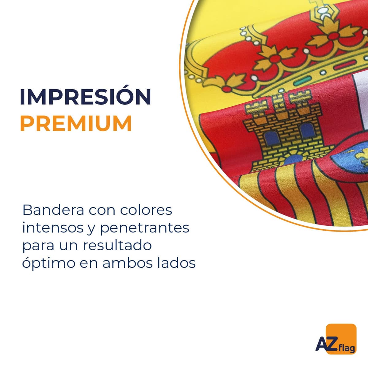 BANDERA de ESPAÑA 90x60cm - BANDERA ESPAÑOLA 60 x 90 cm poliéster ligero - AZ FLAG — view 3