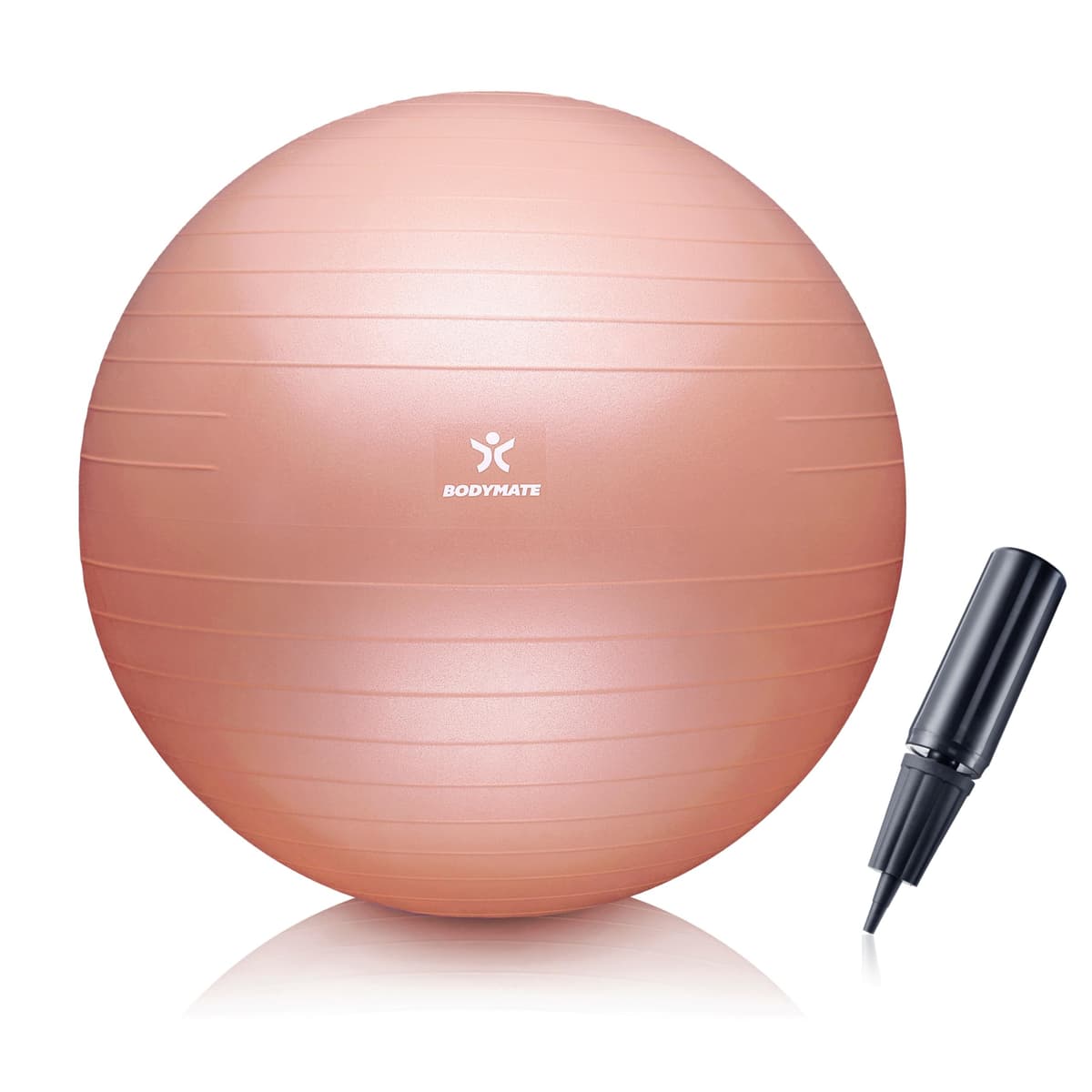 BODYMATE Pelota de Ejercicio para Fitnes con Sistema antirreventones | con bombín | Bola de Yoga Pilates y Ejercicio | Balón para Sentarse | Balon de Ejercicio para Fitness — view 21