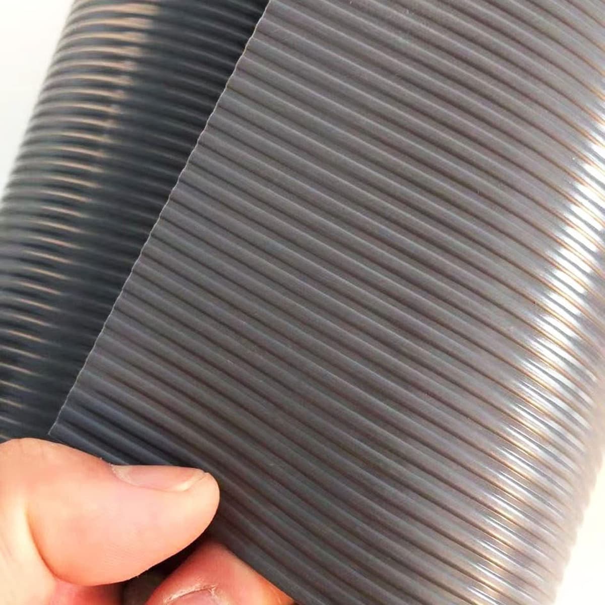Hersvin 45cmx500cm Plastico Protector para Cocina Cajones, Alfombras Non Adhesivo para Nevera Mueble Fregadero Estante Organizador Cubiertos EVA Cubre Encimera(Gris Oscuro/Punto) — view 12