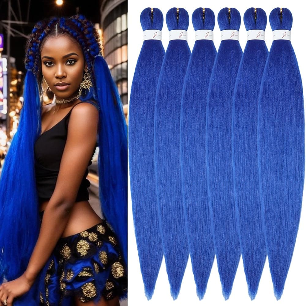 YDDM Capelli Per Treccine Africane Azul Extension Treccine Texture Yaki Easy Install per Principianti 26 Pollici 3 Pezzi Capelli Leggeri e Naturali per Box Braids, Twist e Crochet — view 72
