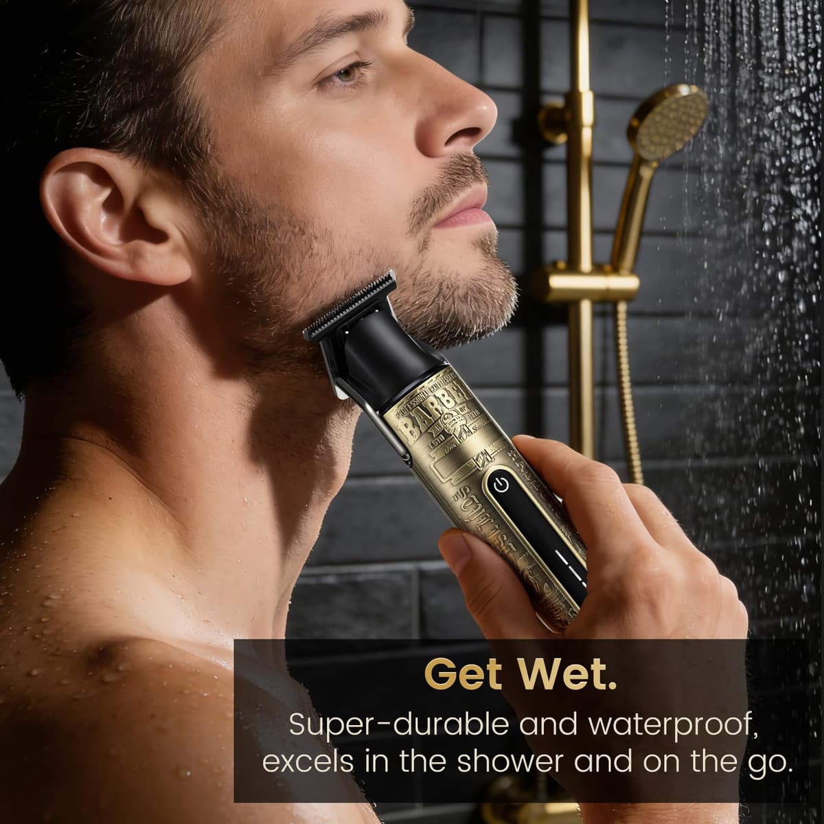 YIDON Men's Shaver and Hair Clipper, Men's Hair Clippers with Type-C Charging, IPX6 Waterproof Fuselage Beard Trimmer, Complete Set with Magnetic Combs, Wet and Dry Use — view 5