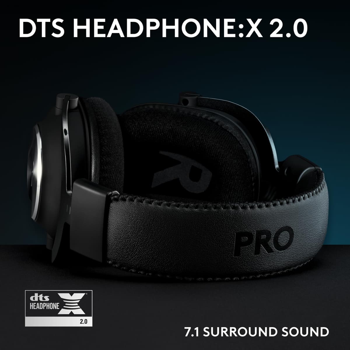 Logitech G Pro X SE Wired Gaming Headset with Microphone: Detachable Microphone, DTS Headphone:X 7.1, for PC, Xbox One, Xbox Series X|S, PS5, PS4, Includes USB DAC - Black — view 3