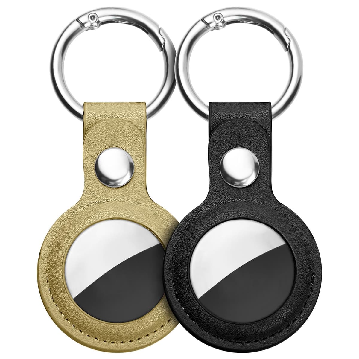 Ainiv Llavero para AirTag, 1 Pieza Llaveros para AirTag Funda Protectora, PU Localizador Portátil Antipérdida, Protectora de Cuero Funda Bluetooth Tracker Mascotas y Mochilas — view 23