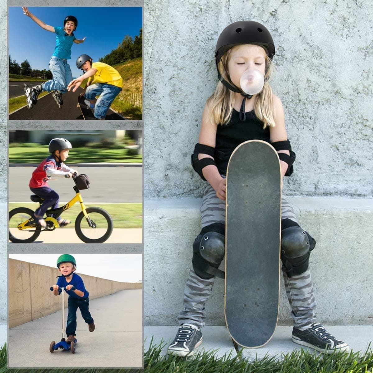 XJD Casco de Ciclismo para Niños Ajustable Casco Bicicleta Niño Casco Infantil Patinete Rollerskate de 3 a 14 Años Protecciones para Múltiples Deportes — view 6