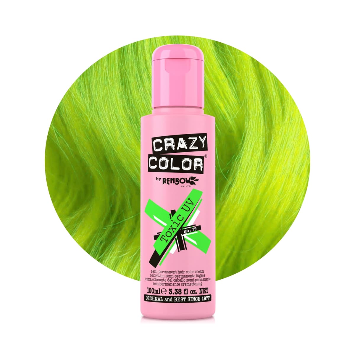 Crazy Color Vibrant Candy Floss Semi-Permanent Hair Dye. Highly Pigmented Pastel Pink Conditioning & Oil Nourishing Vegan Formula | No Bleach or Ammonia | 100ml — view 18