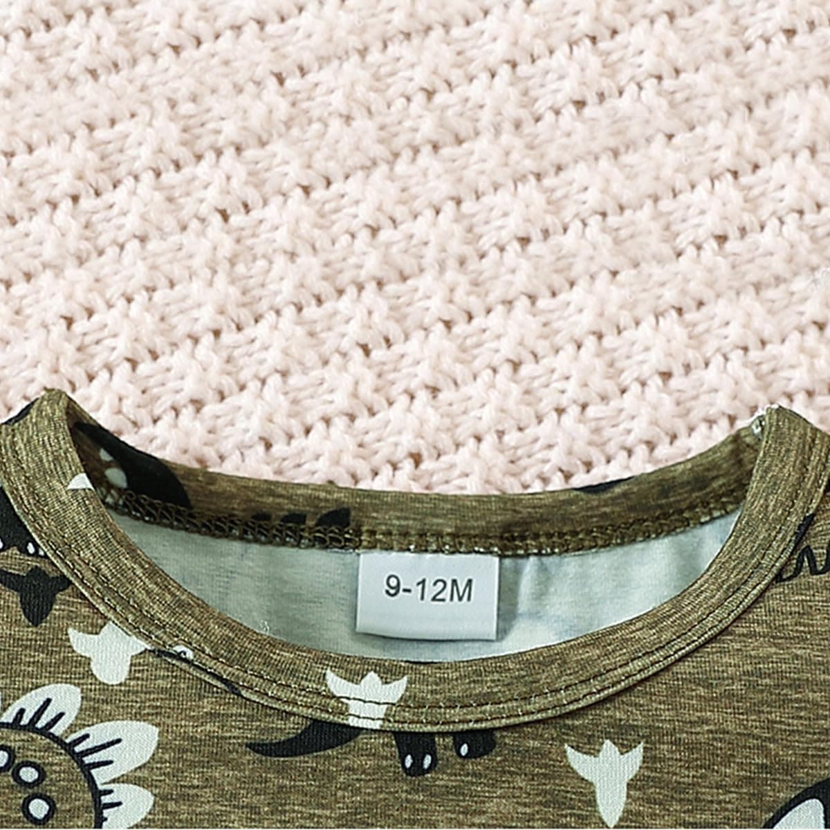 Ropa de Pequeños Bebé Niño Manga Corta Estampado Bonito Top+ Pantalones Cortos Vaqueros Rotos 2Pcs Conjunto Informal de Primavera y Verano — view 4