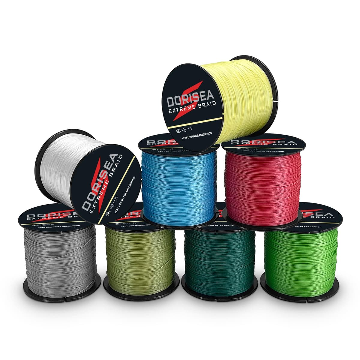 Extreme Braid - Hilo de Pesca Trenzado 100% PE 300 m/328 Yardas, Prueba de 6 a 550 Libras, Cuerda de Pesca Resistente a la abrasión, increíble superline Cero Estiramiento, diámetro pequeño — view 8