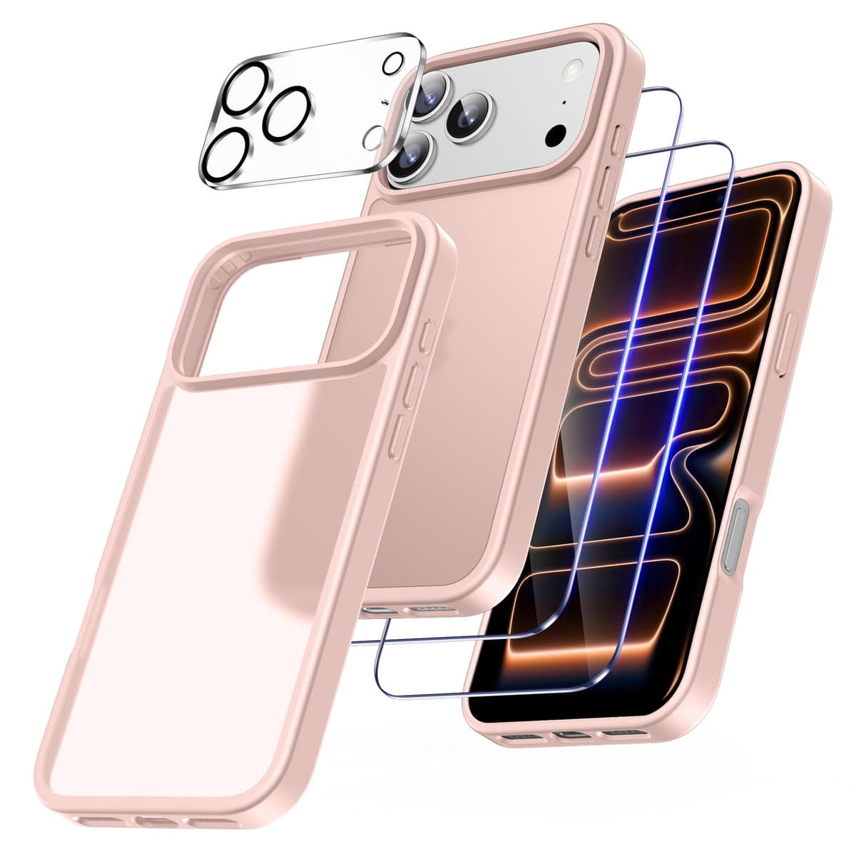 FLLAO 4 en 1 Funda para iPhone 15 con 2 Protector Pantalla y 1 Protector Lente Cámara, [Almohadilla de Aire integrada] Antigolpes Antiarañazos Carcasa 6,1 Pulgadas, Transparente — view 56