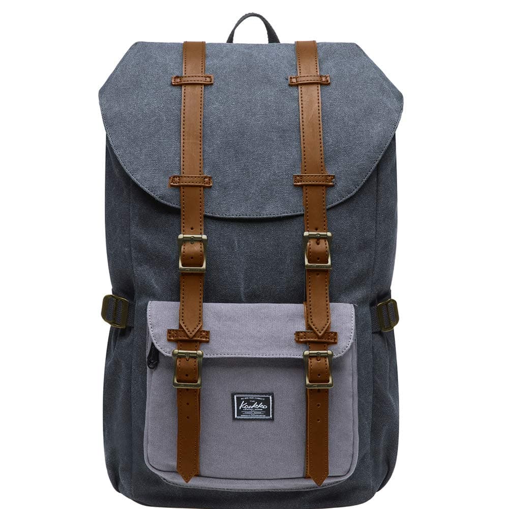 KAUKKO Mochila hermosa y bien pensada con compartimento para portátil de 15" para colegio, universidad, 22 l, Negro Jnl-ks24-03, talla única, Mochilas daypack — view 14
