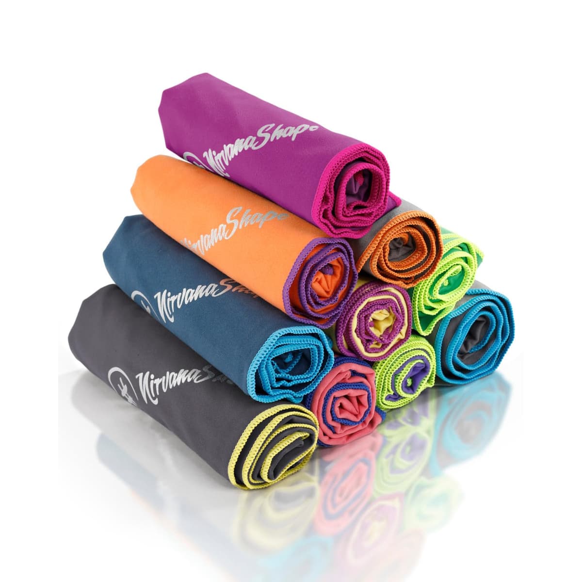 NirvanaShape Toalla de Microfibra | 14 Colores | 8 Dimensiones | Toalla de Viaje Ligera, Absorbente y de Secado Rápido | Toalla de Baño para Viajes | Ideal para Playa, Camping, Yoga y Sauna — view 17