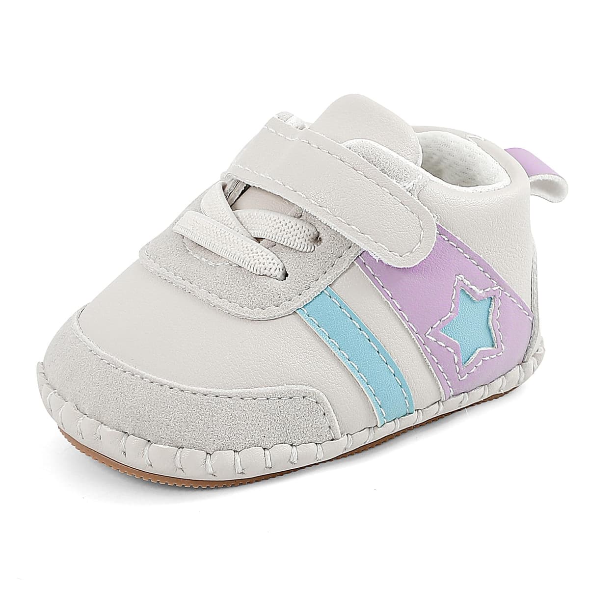 MK MATT KEELY Baby Boys Girls Soft Sole Sneakers Infant PU Leather Shoes Prewalkers