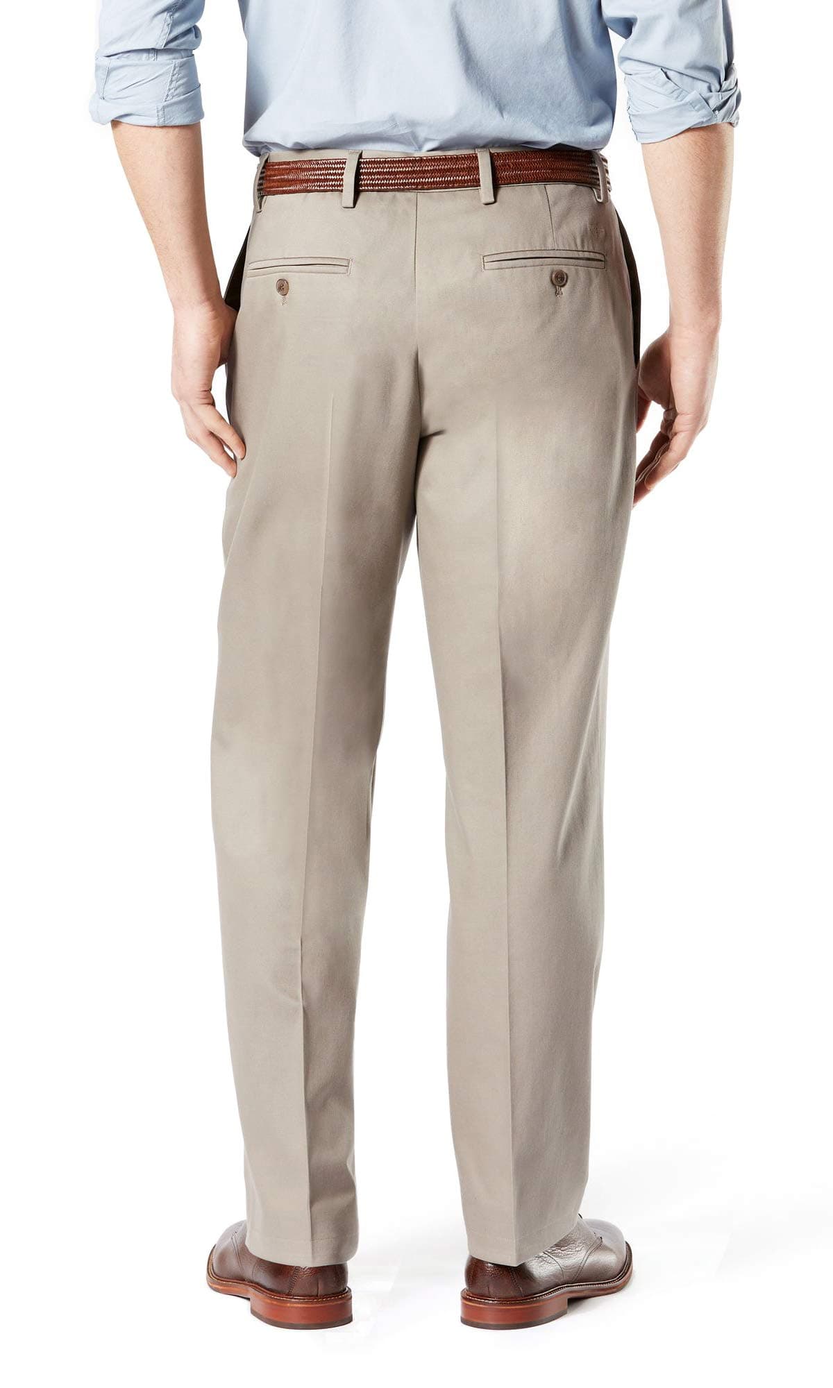 Dockers Men's Classic Fit Signature Khaki Lux Cotton Stretch Pants — view 3
