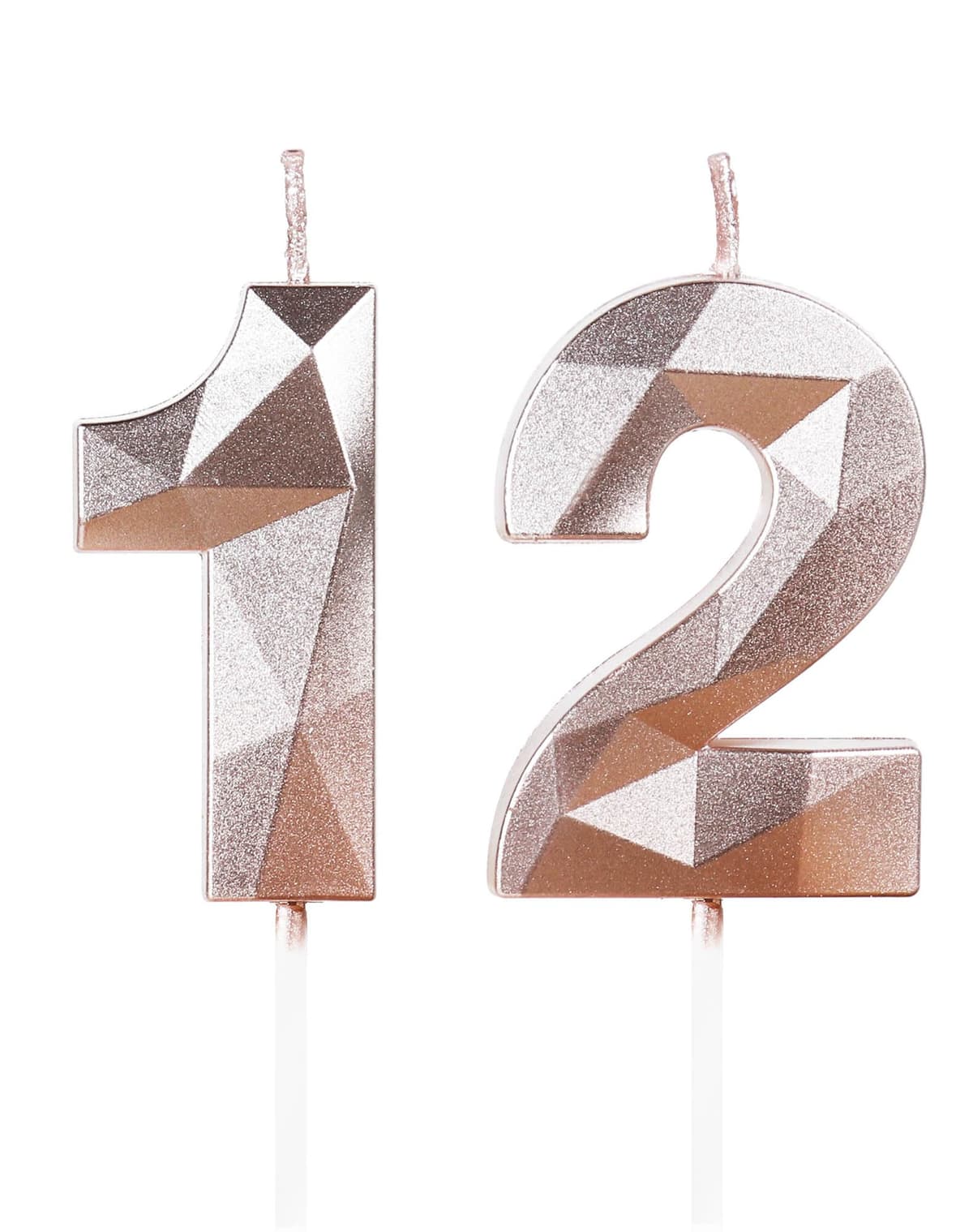 Yiran 50th Birthday Candles, Gold Number 50 Happy Birthday Candles, Cake Topper Decorations for Birthday Party, Wedding Anniversary Celebration Supply — view 44