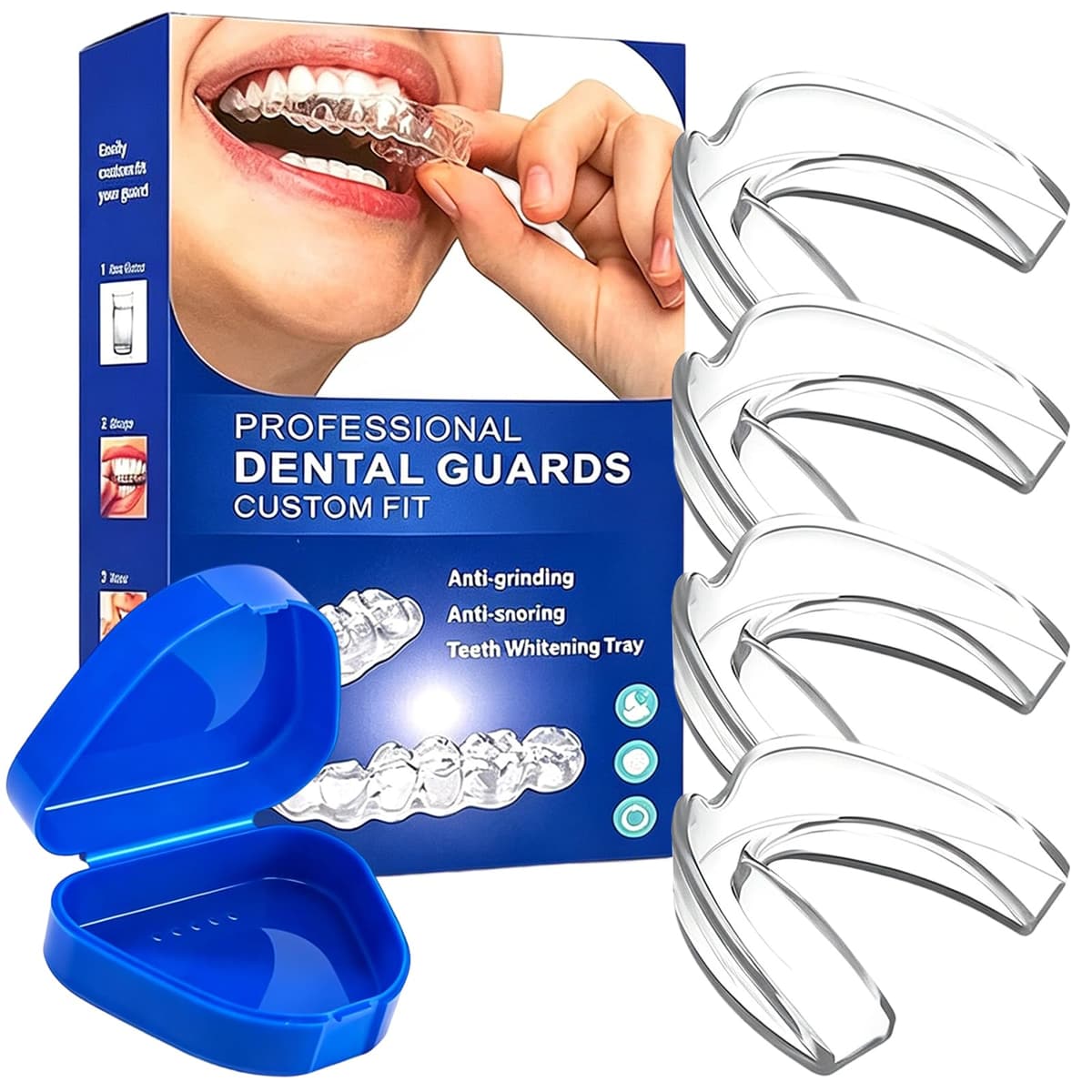 Férula Dental para la Noche, Protector Bucal Cómodo contra el Rechinamiento de Dientes y Protección Dental — view 2