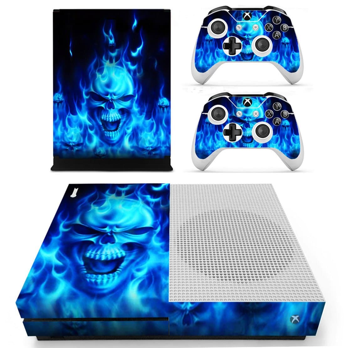DOTBUY Vinyl Decal Full Body Skin Sticker For Microsoft Xbox One S Console And 2 Controllers And Kinect 2.0 (All White) — view 9