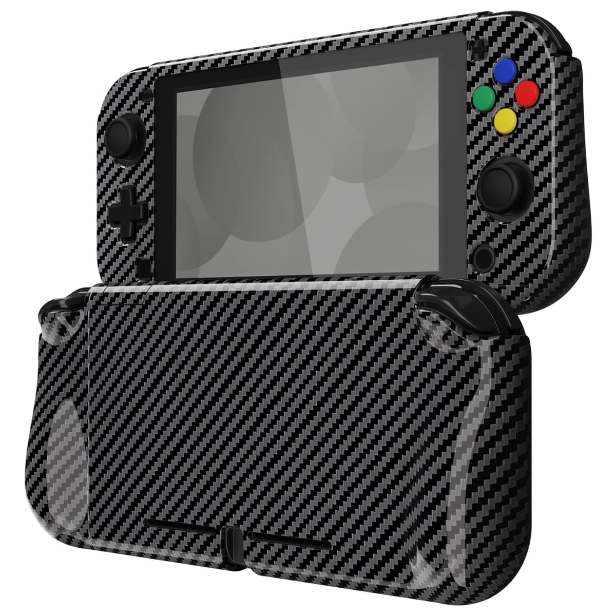 playvital ZealProtect Protective Case for Nintendo Switch Lite, Hard Shell Grip Cover for Nintendo Switch Lite w/Screen Protector & Thumb Grip Caps & Button Caps - Antique Yellow — view 72