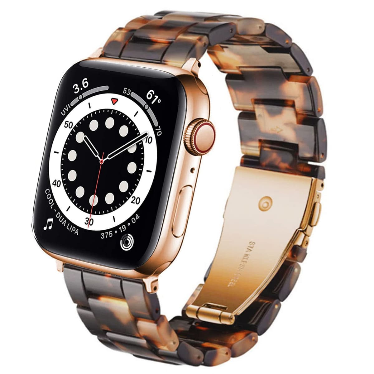 DEALELE Bands Compatible with Apple Watch 49mm 46mm 42mm 45mm 41mm 44mm 40mm 38mm, Colorful Resin Replacement Strap for iWatch Series 10/9 / 8/7 / 6/5 / 4/3 / Ultra/SE Women Men — view 26