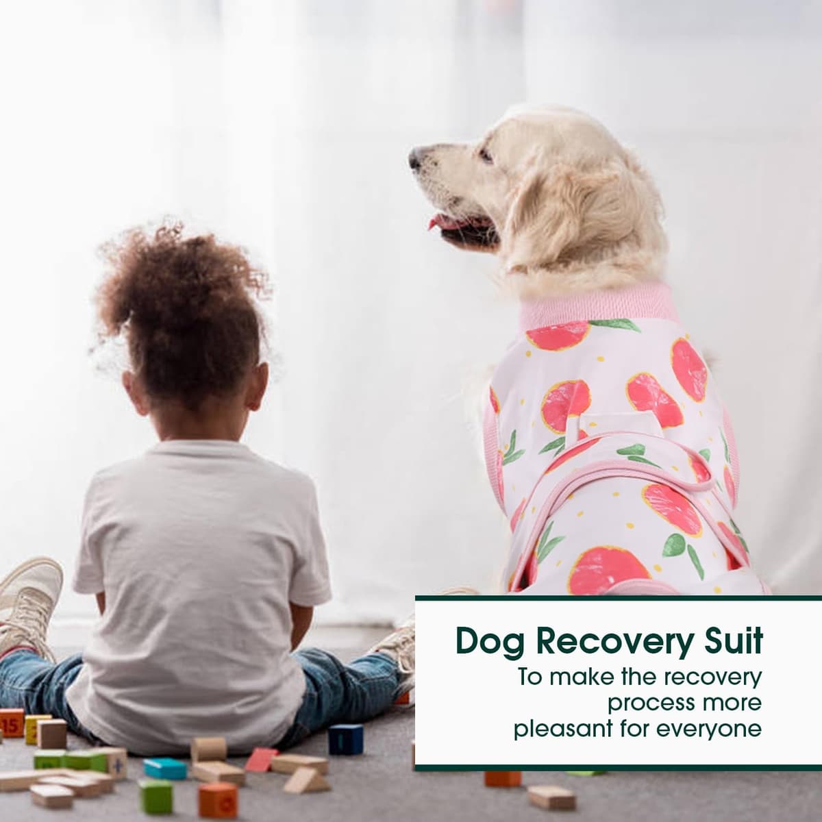 Kuoser Dog Recovery Suit Female, Dog Onesie for Surgery, Female Spay and Male Neuter Onesie for Post-Op Care, Prevent Licking Puppy Onesies — view 5