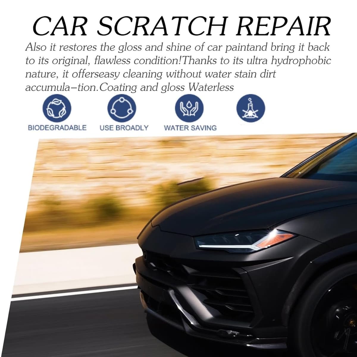 Nurafix Nano Car Scratch Removal Spray, Nurafix Car Scratch Repair Spray, Scratch Remover Kit for Cars, Nano Car Polish Spray Nanotech for Deep Scratch and Swirl Mark Removal (1PC) — view 3