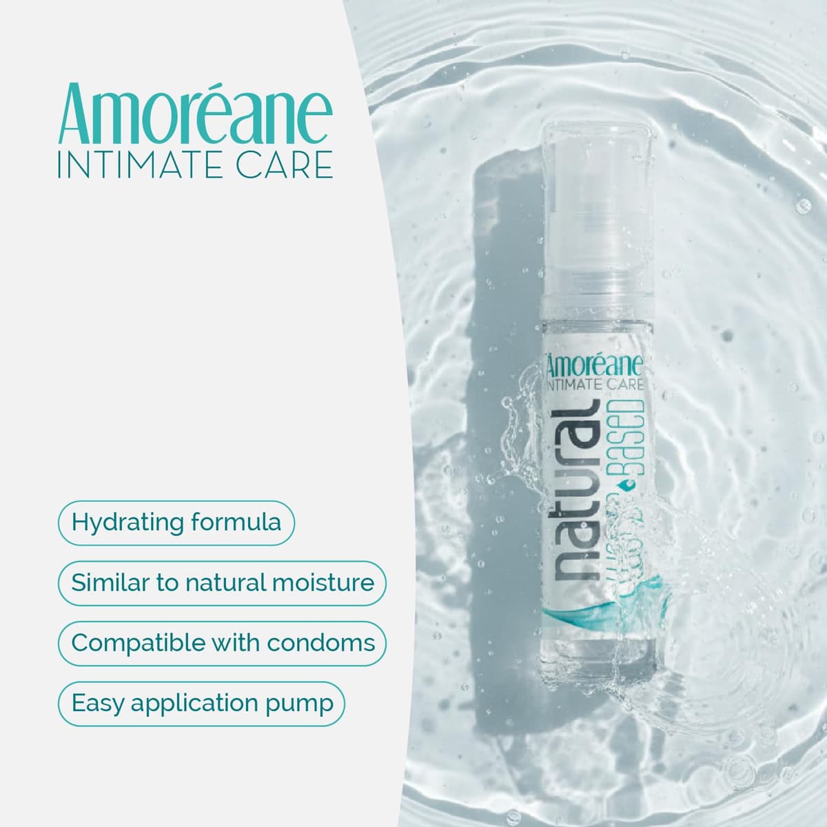 Amoréane Natural Lubricant – Lubricante Base Agua con Colágeno Marino y Fitoplancton – Hidratación y Confort - 10ml — view 5