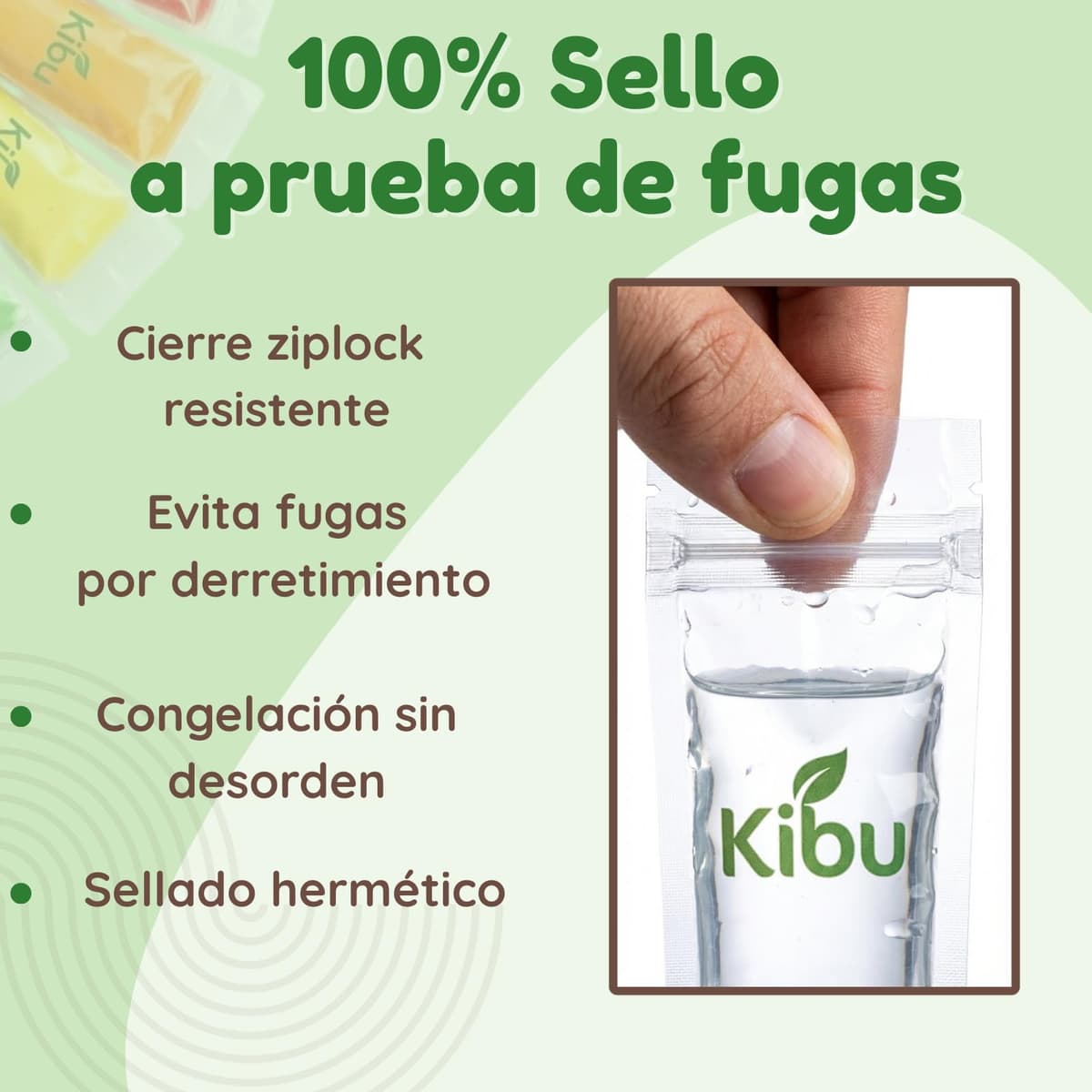 Kibbu. 150 Pack Bolsas de Helado Flash para Hacer Palitos de Hielo y Postres Congelados Plástico Duradero Bolsas Flash de Verano Refrigerantes para Almacenamiento de Helado — view 5