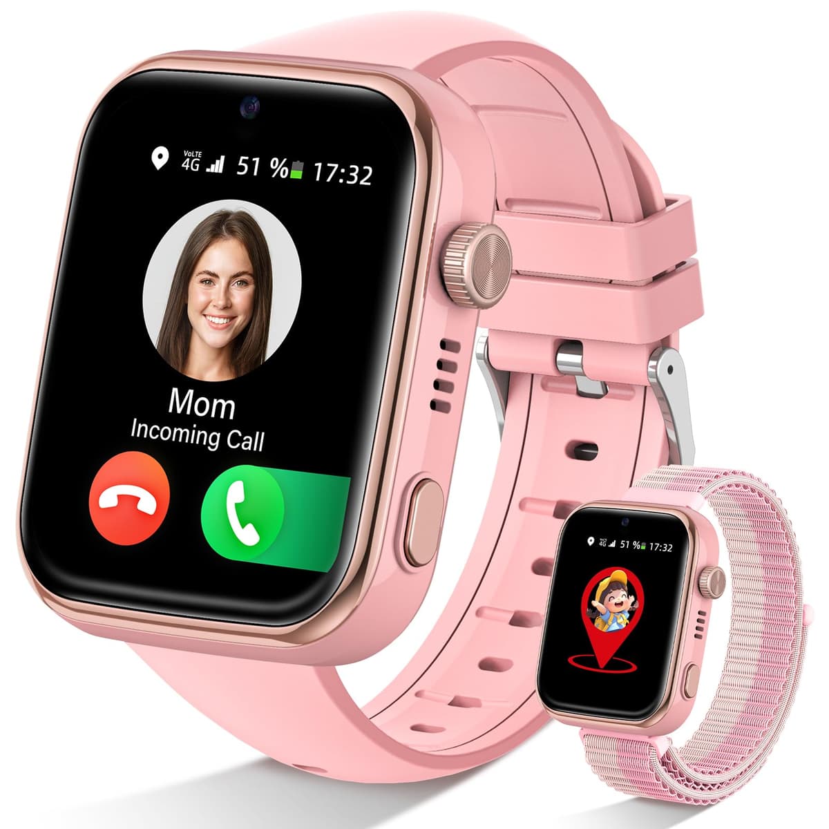 Oliimptek 2026 Nuevo Reloj Inteligente Niño, Smartwatch Niños con Llamadas y GPS, Videollamadas/Chat de Voz/WhatsApp/WiFi/SMS/SOS/Modo Escuela/Dormir/Despertador, IP68 Reloj Niño y Niñas Azul 4-14 Año — view 9