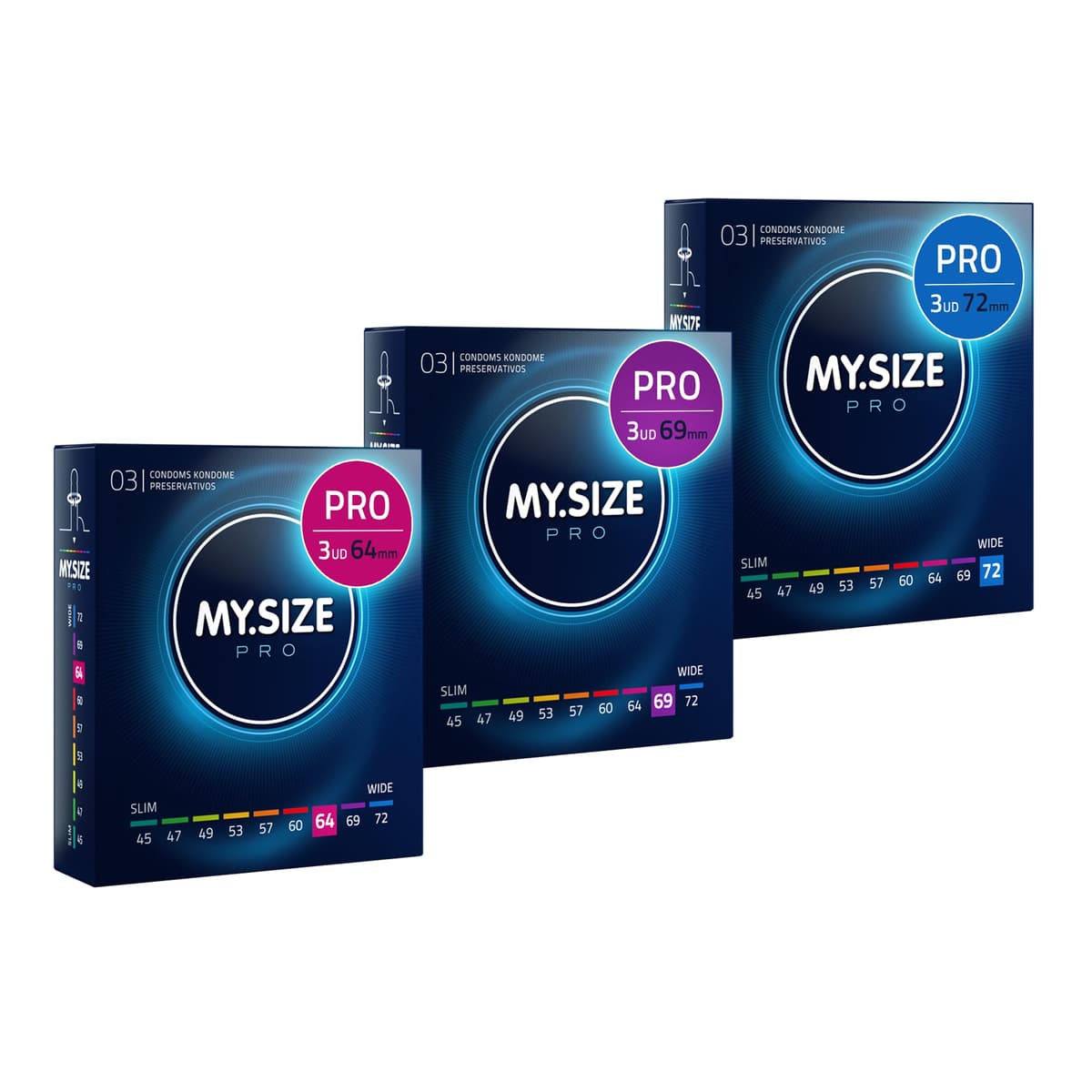 MY.SIZE PRO Condones ÉLITE, talla 5, 60 mm, XL, 10 piezas - Látex Vytex extra puro, fácil de abrir — view 26