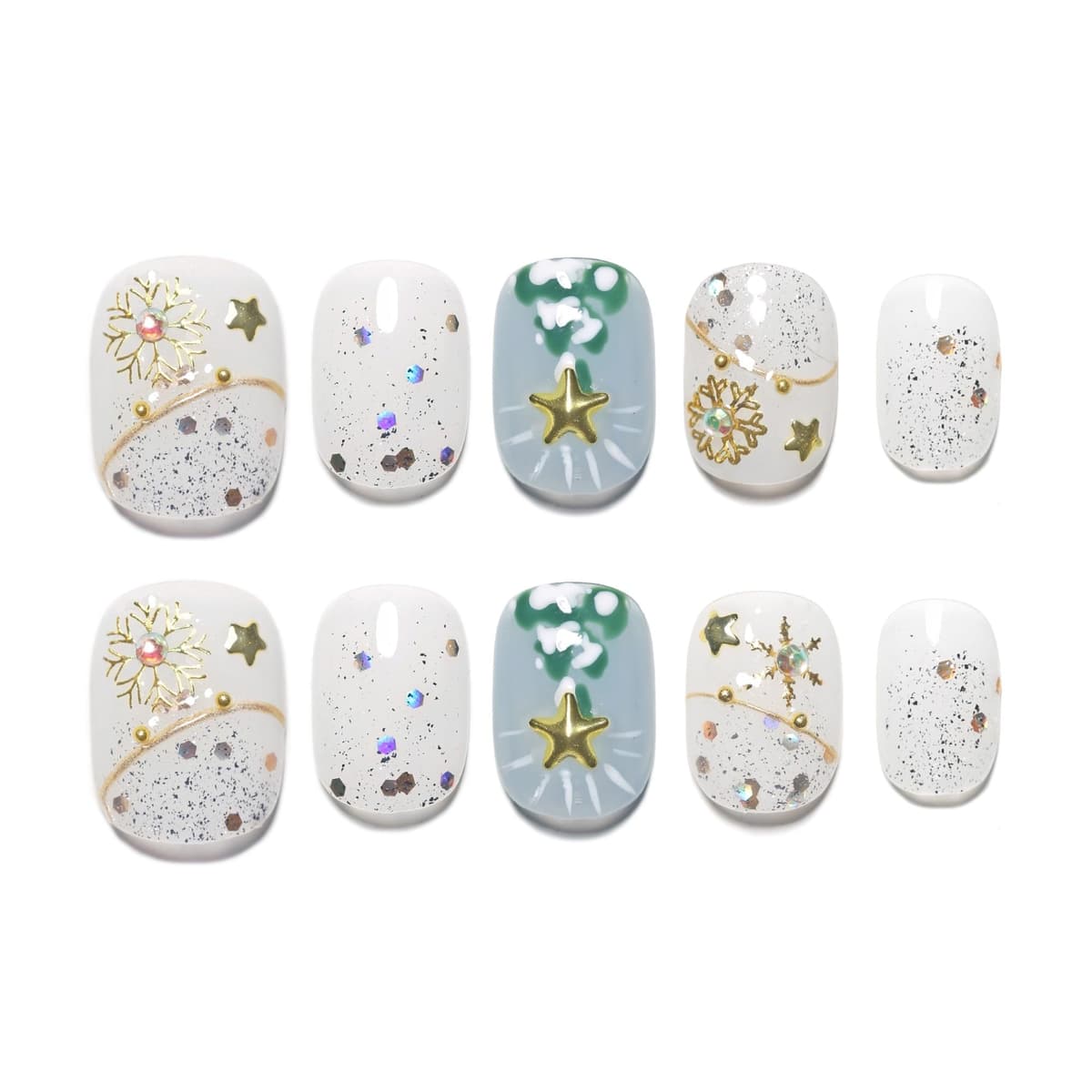 Sun&Beam Nails Handmade Press On Nail Long Coffin Ballerina Pink Flower Acrylic Fake Tip 3D Design Art Charms Cute with Storage Box 10 Pcs (S) — view 67