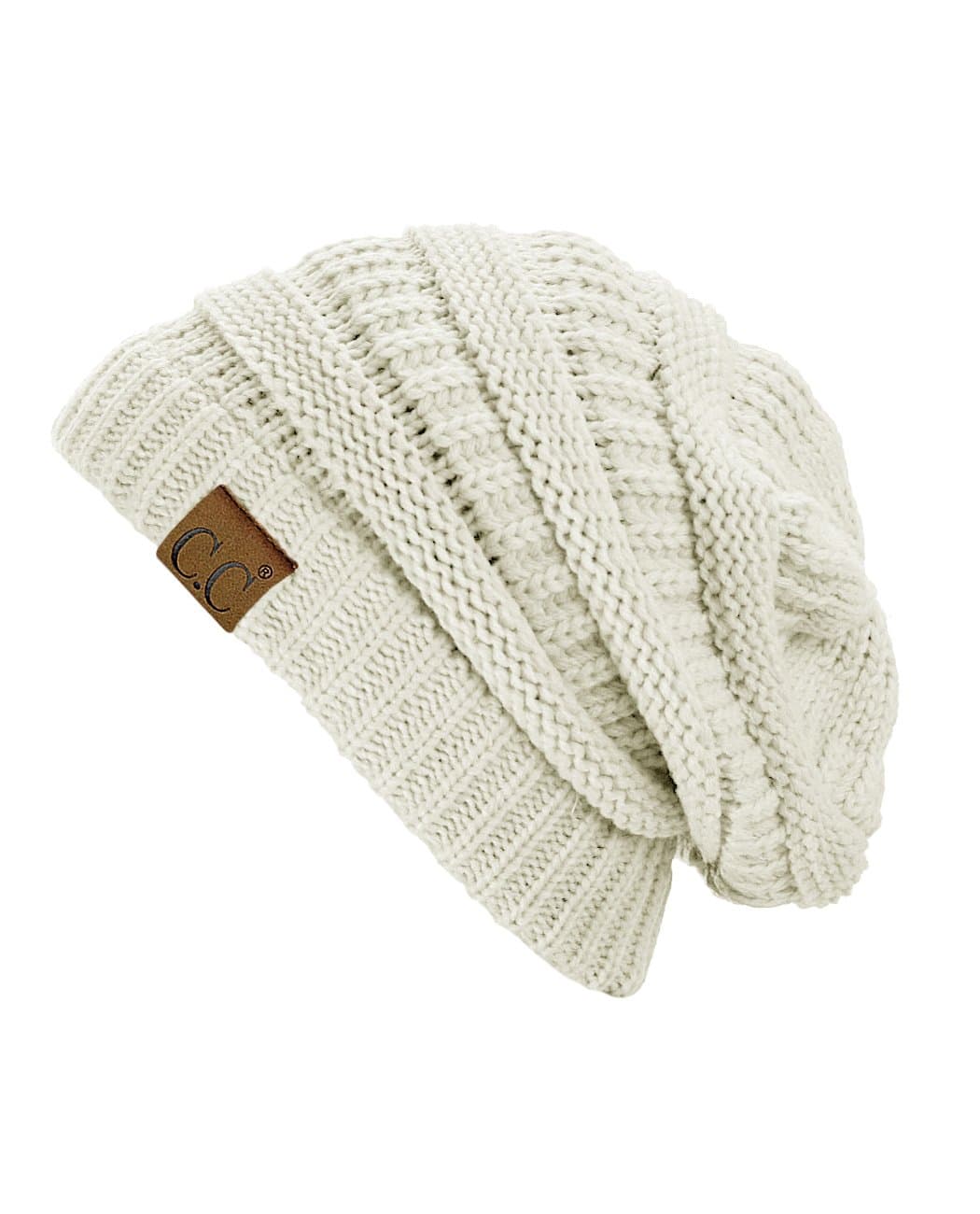 Warm Chunky Soft Stretch Cable Knit Beanie Skully — view 134