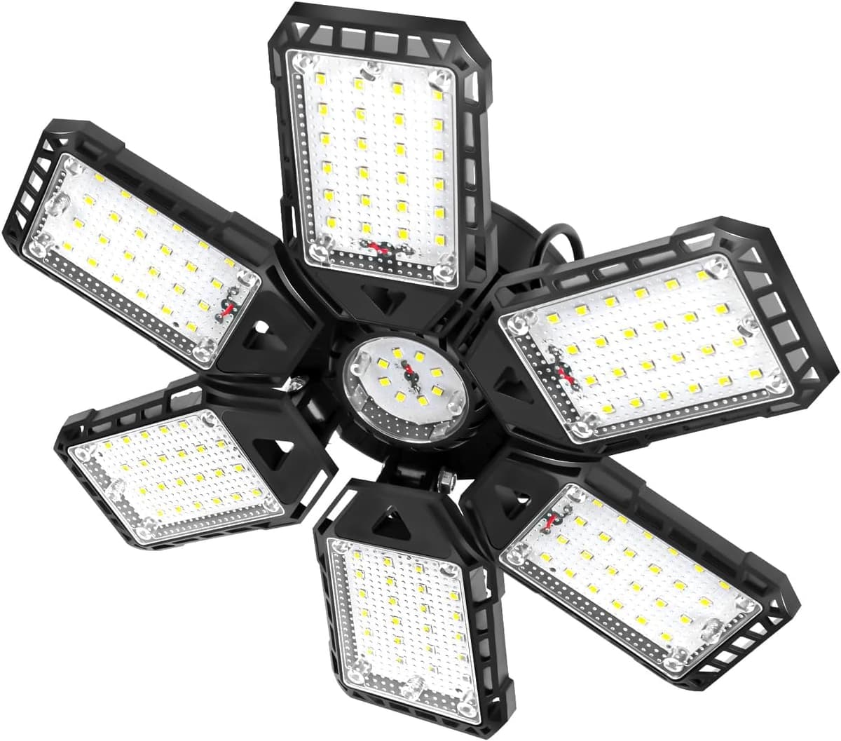 LED Garage Lights Bulb 2 Pack 180W 18000LM 6500K Led Shop Light with 6 Plus 1 Deformable Panels Basement Barn Ceiling Lights for E26/E27 — view 10