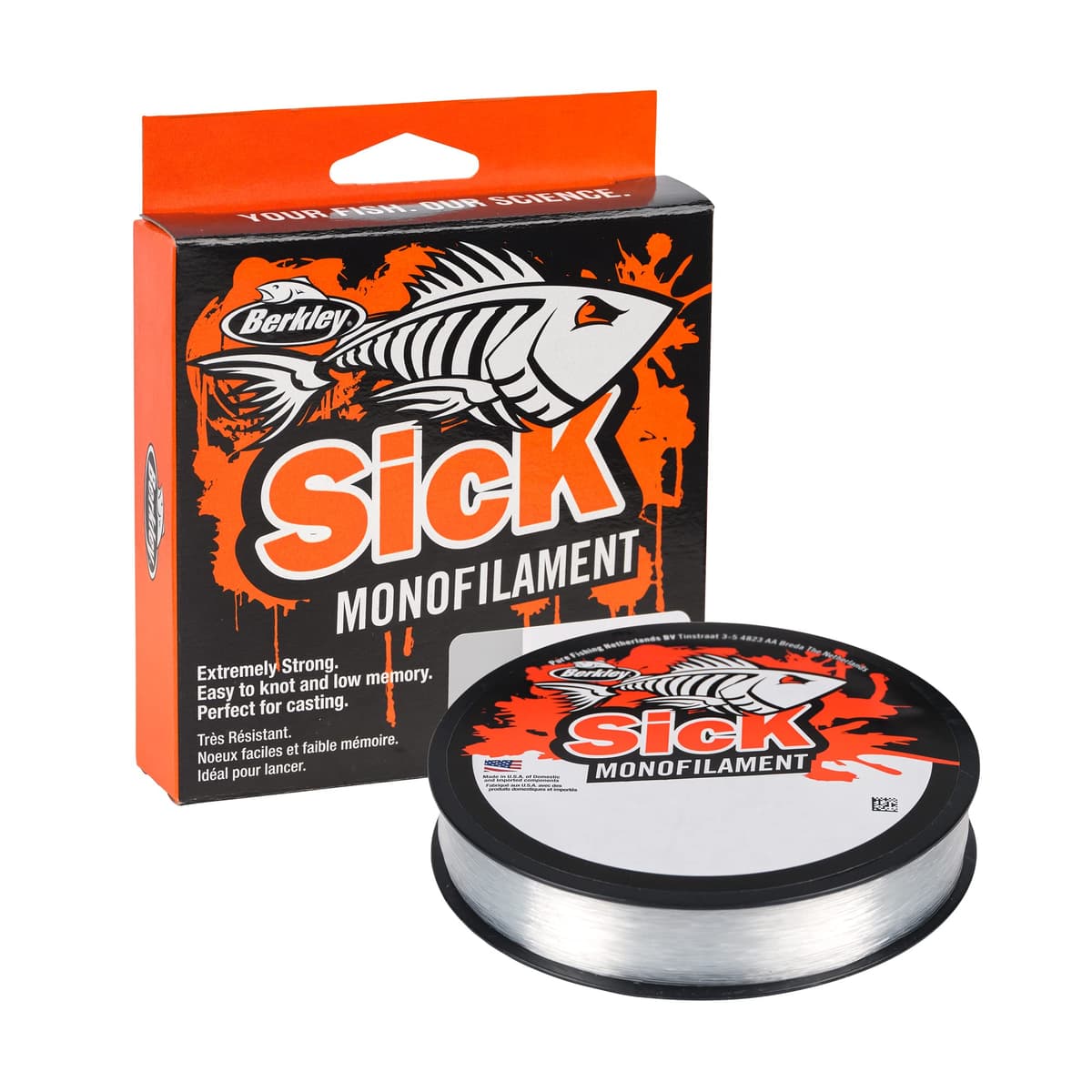 Berkley Sick - Hilo de Pesca de Nailon – Alambre de Pesca monofilamento de Fuerte tensión, Baja Elasticidad, Baja Memoria, Resistente a la abrasión Pesca en Agua Dulce y Salada — view 2