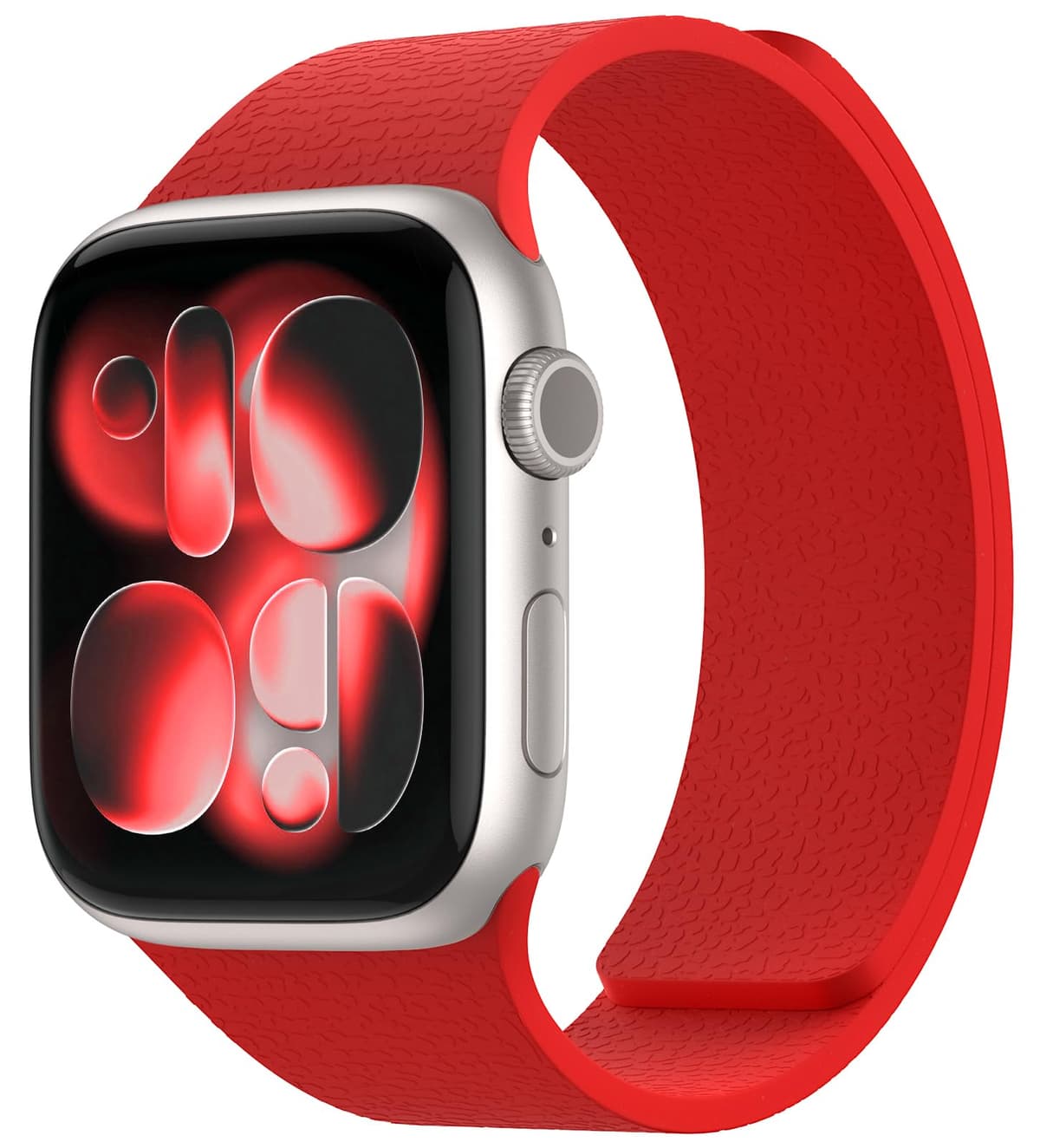 Nereides Compatible with Apple Watch Straps 46mm 45mm 44mm 49mm, Soft Magnetic Silicone Replacement Band for iWatch Series 11 10 9 8 7 6 5 4 SE SE2 SE3 Ultra 3/2/1 (Black+Orange) — view 16