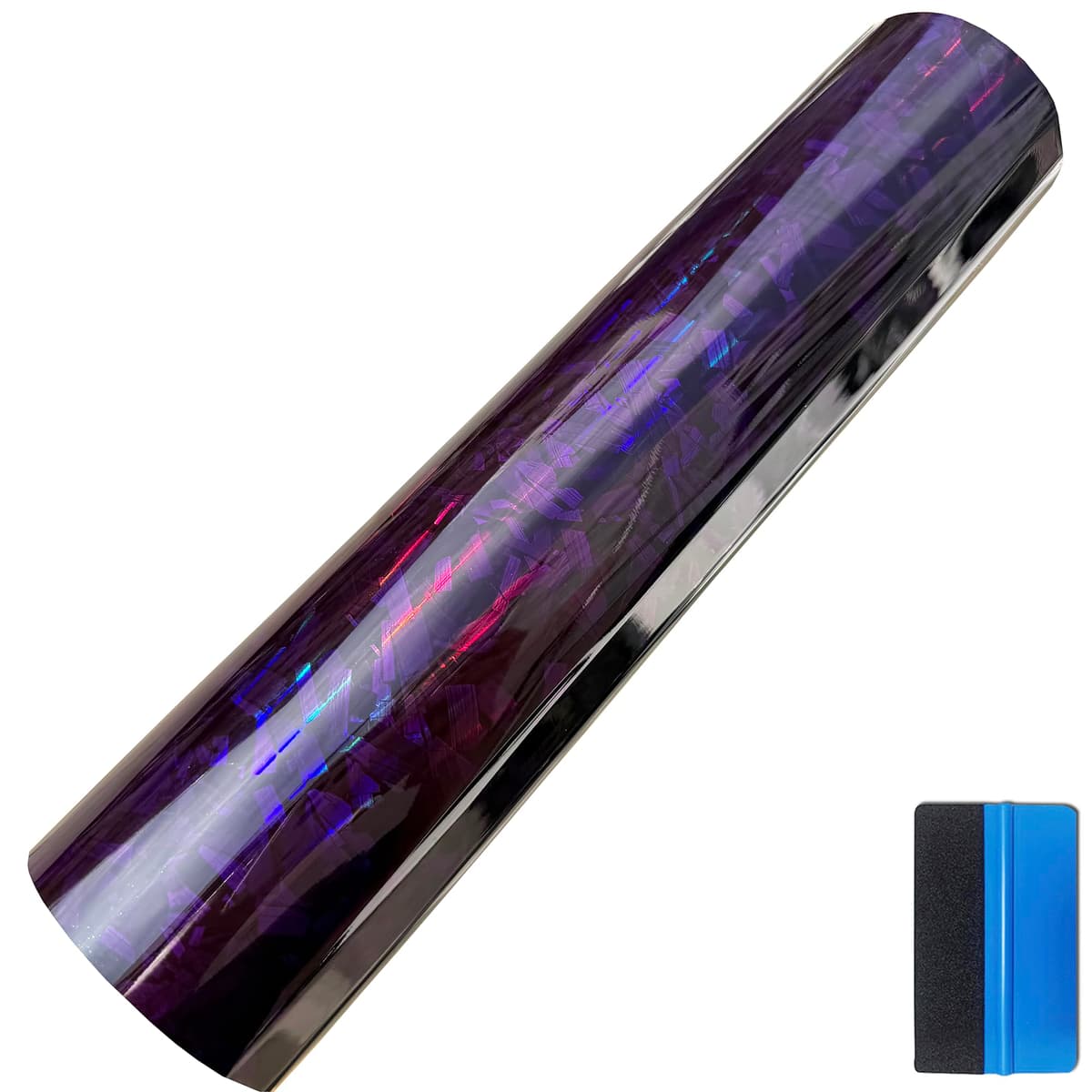 Forged Carbon Fiber Red-silver Vinyl Wrap Sticker Free Bubble Air Release DIY Decal Car Auto Vehicle Morotcycle Self Adhesive (Red-silver, 30cm x 150cm) — view 20