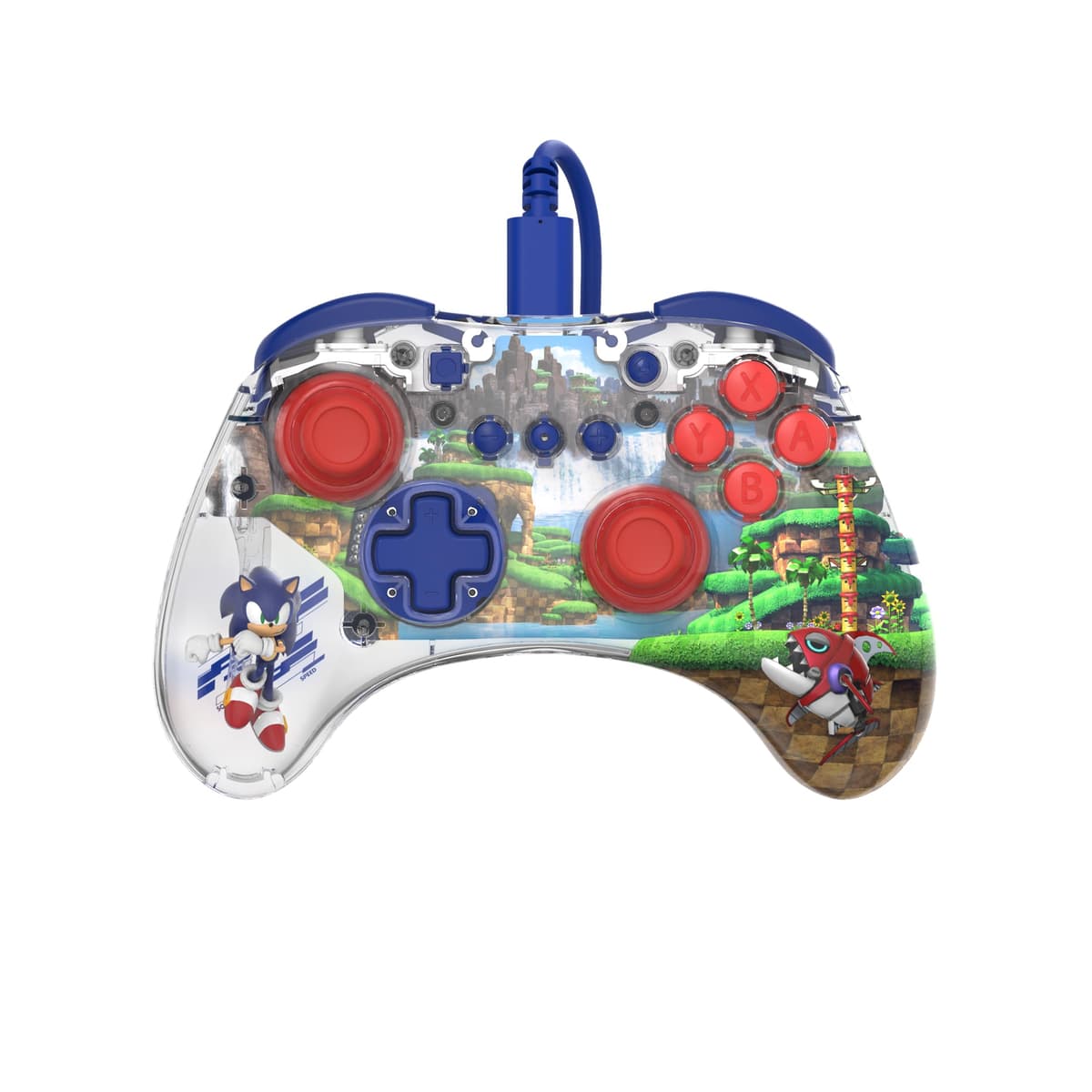 PDP Afterglow Wave Wireless Pro Controller with Full Motion for Nintendo Switch, Nintendo Switch - OLED Model, 8 RGB LED Lighting Zones, 30 Foot Range, 20 Hour Rechargeable Battery White — view 16