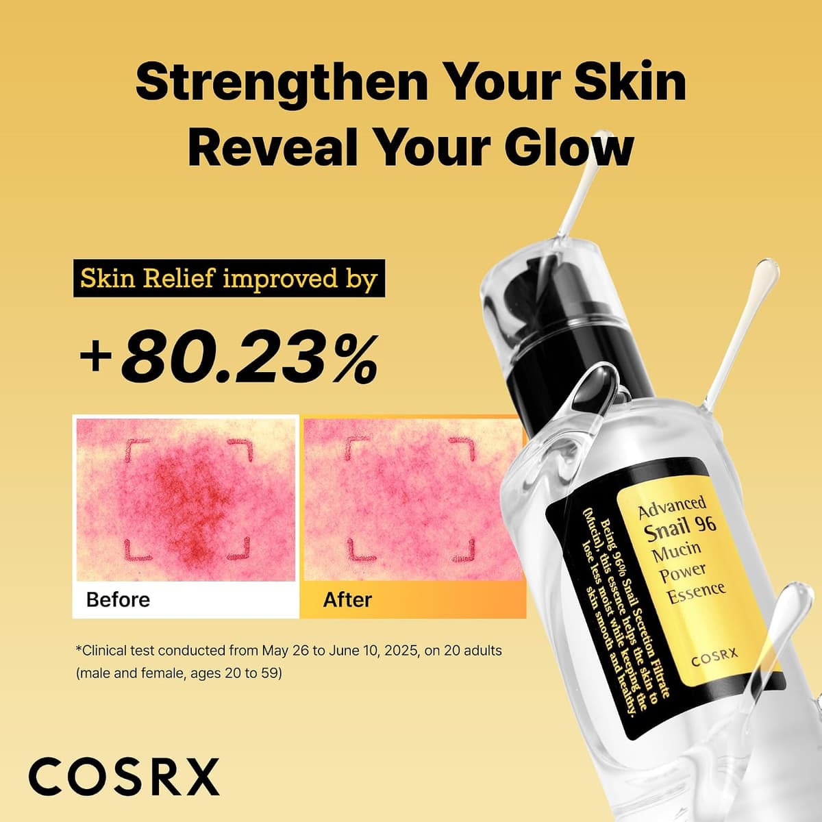 COSRX Advanced Snail 96 Mucin Power Essence 100ml | Snail Secretion Filtrate 96% | Skin Repair Serum | CPNP Registered, Korea