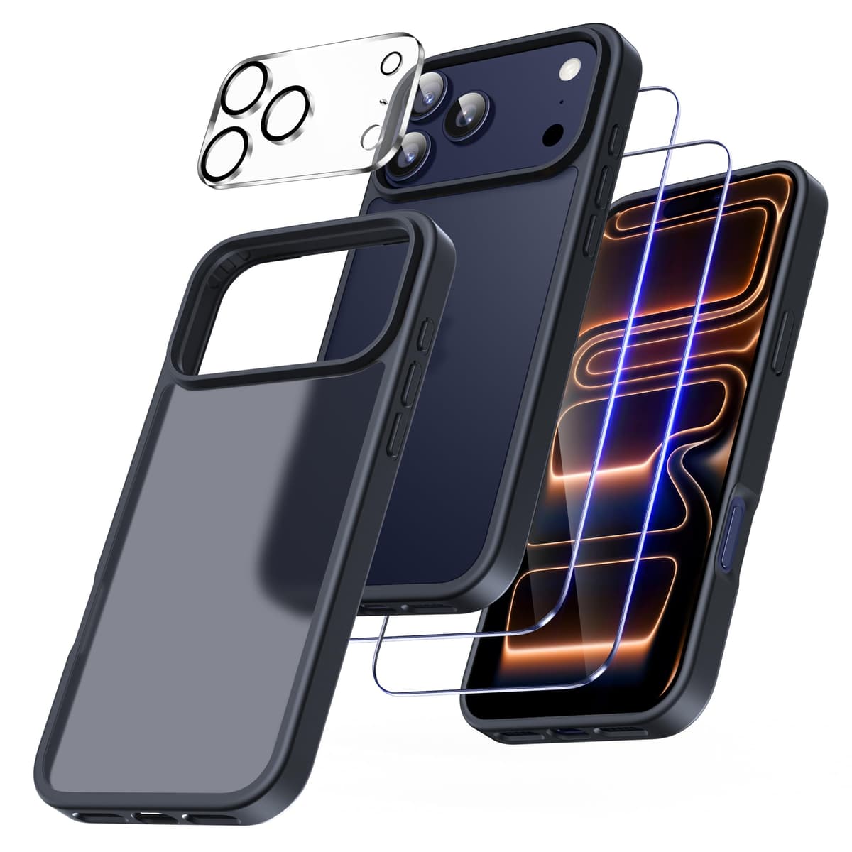 FLLAO 4 en 1 Funda para iPhone 15 con 2 Protector Pantalla y 1 Protector Lente Cámara, [Almohadilla de Aire integrada] Antigolpes Antiarañazos Carcasa 6,1 Pulgadas, Transparente — view 87