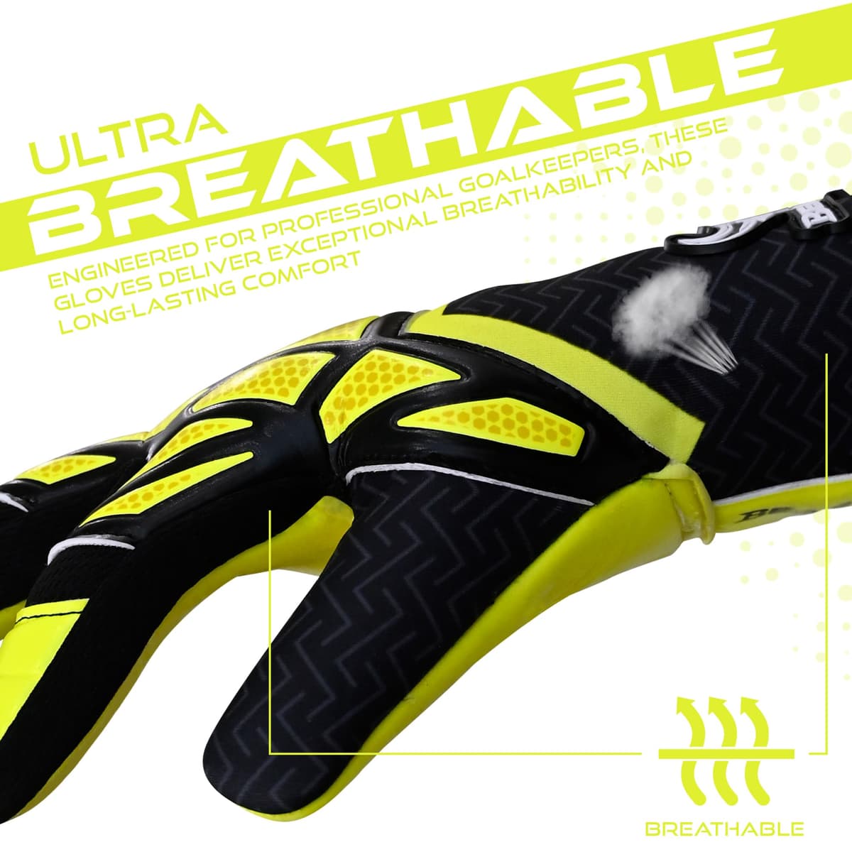 BEAST RAGE Guantes de portero para niños, adolescentes y adultos, guantes de portero de fútbol para niños y niños — view 4