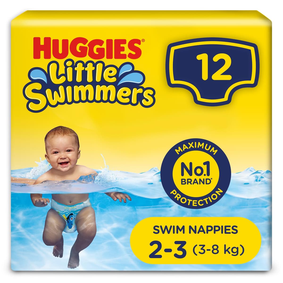 Huggies Little Swimmers, Swim Nappies, Size 5-6 - 33 Pants - Maximum Protection Swimming Nappies with Leak Guards - All-Round Stretchy Waistband — view 7