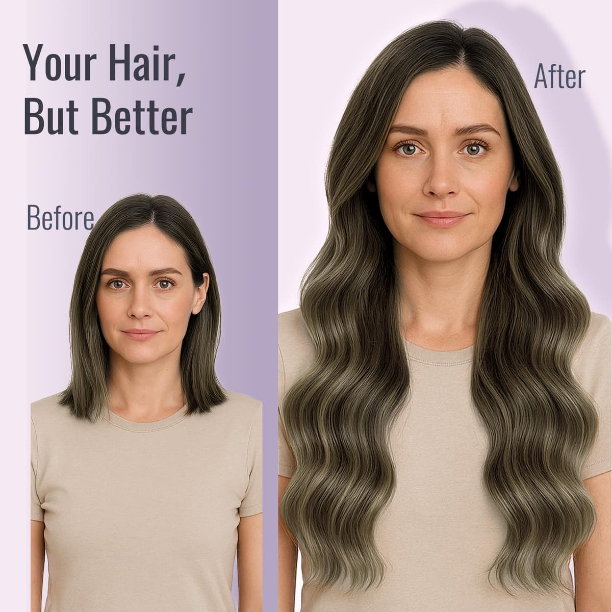 Fshine Extensiones Adhesivas Para El Cabello Balayage Marrón Oscuro a Castaño Extensiones De Cinta Adhesiva 50cm 50g Tape In Extensions Remy Color 2 8 2 — view 6