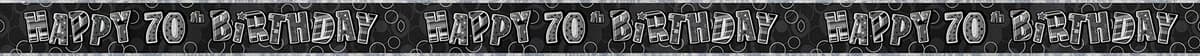 Unique Party 92068 - 9ft Foil Glitz Pink Happy 80th Birthday Banner — view 116